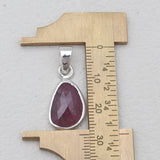 925 Sterling Silver Ruby Pendants