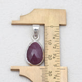 925 Sterling Silver Ruby Pendants