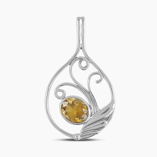 925 Sterling Silver Citrine Pendants