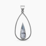 Dendritic Opal Silver Pendants
