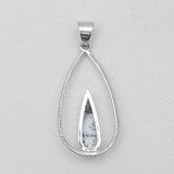 Dendritic Opal Silver Pendants