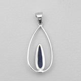 Dendritic Opal Silver Pendants