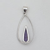 Charoite Silver Pendants