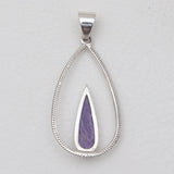 Charoite Silver Pendants