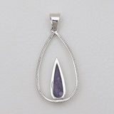 Charoite Silver Pendants