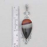 Polychrome Jasper Silver Pendants