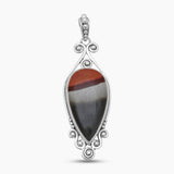 Polychrome Jasper Silver Pendants