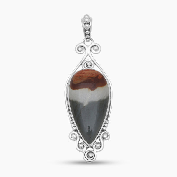 Polychrome Jasper Silver Pendants