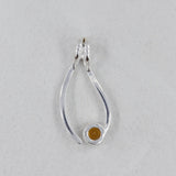 Rainbow Moonstone Silver Pendant