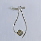 Rainbow Moonstone Silver Pendant