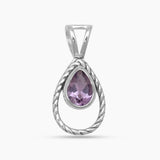 Amethyst Silver Pendants