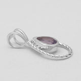 Amethyst Silver Pendants