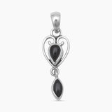 Black Onyx Silver Pendants