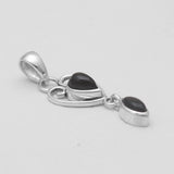 Black Onyx Silver Pendants