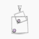 Garnet Silver Pendants
