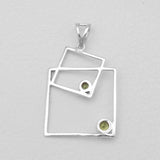 Garnet Silver Pendants