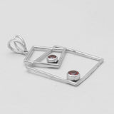 Garnet Silver Pendants