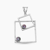 Garnet Silver Pendants