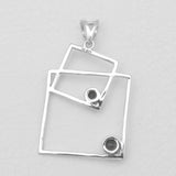 Garnet Silver Pendants