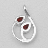 925 Sterling Silver Blue Topaz Pendants