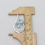 925 Sterling Silver Blue Topaz Pendants
