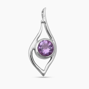 Amethyst Silver Pendants