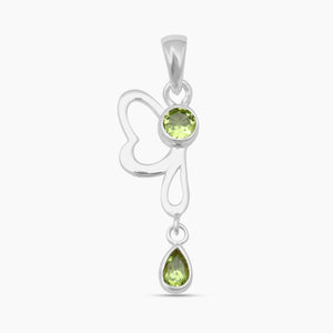 925 Sterling Silver Peridot Pendants