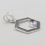 Amethyst Silver Pendants