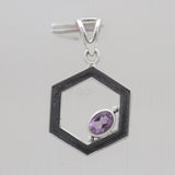 Amethyst Silver Pendants