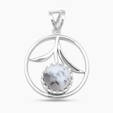 Dendritic Opal Silver Pendants