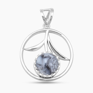 Dendritic Opal Silver Pendants