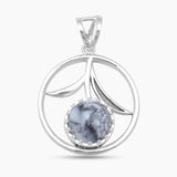 Dendritic Opal Silver Pendants
