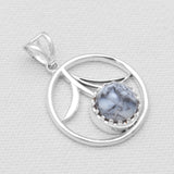 Dendritic Opal Silver Pendants
