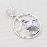 Dendritic Opal Silver Pendants