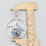 Dendritic Opal Silver Pendants