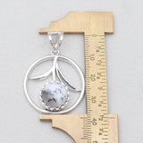 Dendritic Opal Silver Pendants