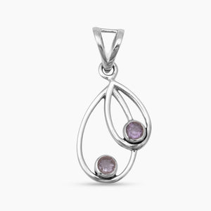 Amethyst Silver Pendants