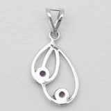 Amethyst Silver Pendants
