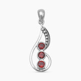 925 Silver Red Coral Pendants