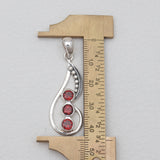 925 Silver Red Coral Pendants