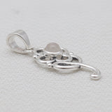 Green Peridot Sterling Silver Minimalist Pendants