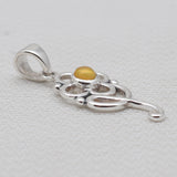 Green Peridot Sterling Silver Minimalist Pendants