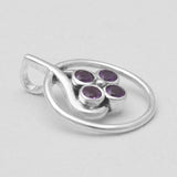 Amethyst Silver Pendants