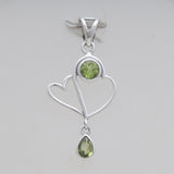 925 Sterling Silver Peridot Pendants