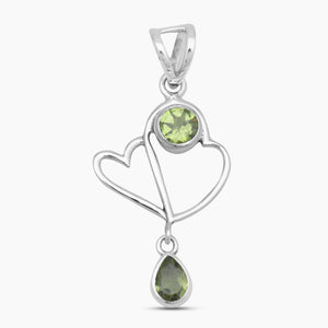 925 Sterling Silver Peridot Pendants