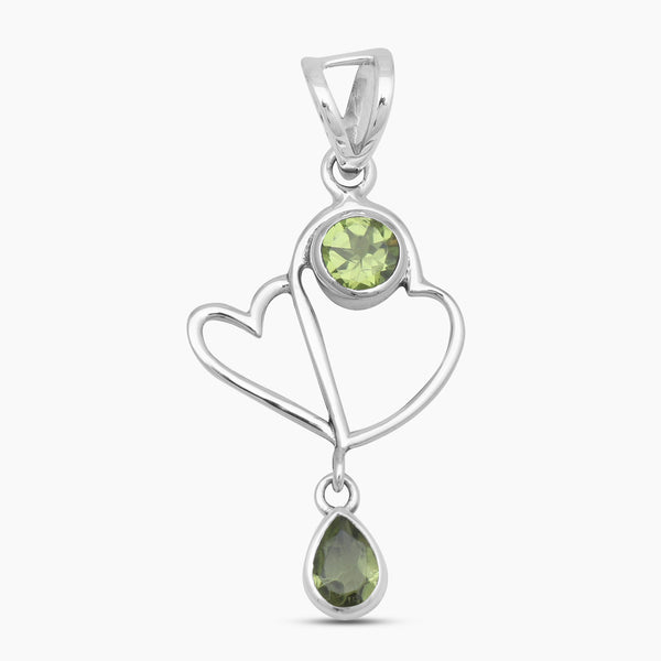 925 Sterling Silver Peridot Pendants