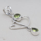 925 Sterling Silver Peridot Pendants