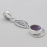 925 Sterling Silver Red Garnet Pendants