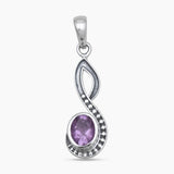 925 Sterling Silver Red Garnet Pendants