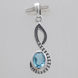 925 Sterling Silver Red Garnet Pendants